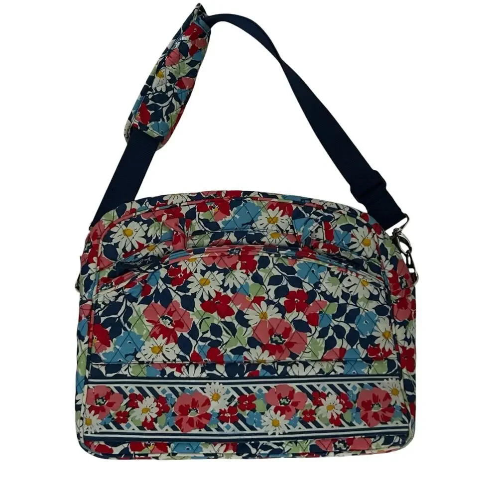 Vera Bradley Summer cottage Quilted Floral Laptop Tote bag